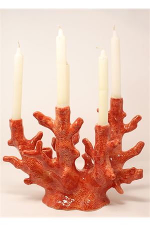 candeliere a forma di ramo di corallo L'Oasi ceramiche | CANDELIERECORGRROSSO